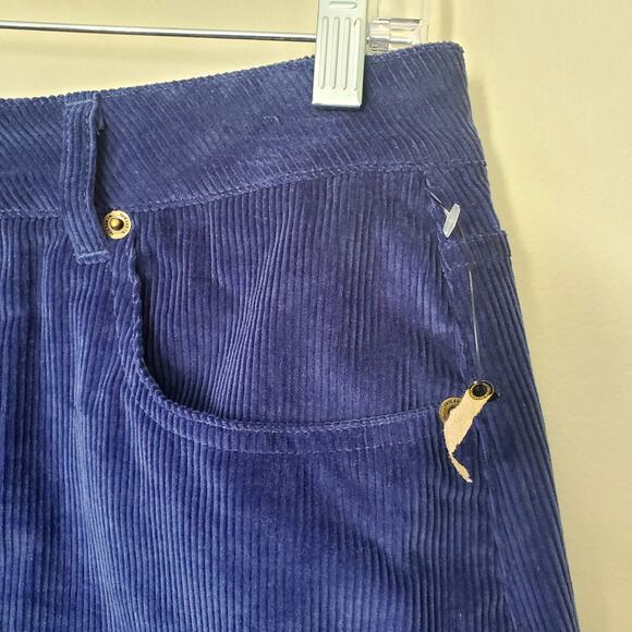 Frye Heritage Corduroy Dark Blue Mini Skirt 6 Cowgirl Country Boho Casual NEW - Picture 3 of 13